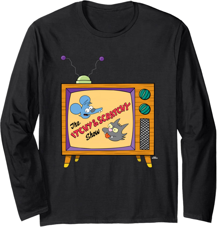 The Simpsons The Itchy & Scratchy Show Logo Langarmshirt
