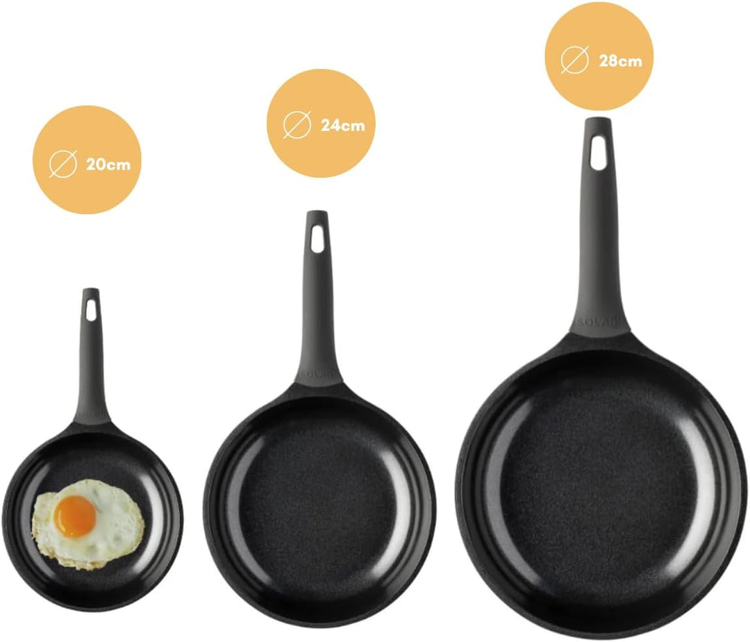 Sola Bratpfanne Ceramic Deluxe Ø 28 cm – induktionsgeeignet – keramische Antihaftbeschichtung