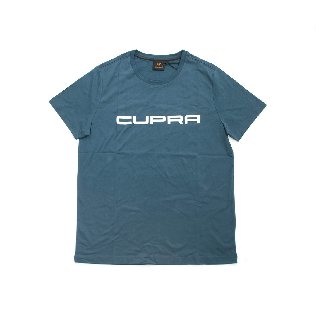 Seat 6H1084200EIBJ T-Shirt Rundhals Cupra Schriftzug, Petrol blau, Grösse XXL XXL Petrol Blau, XXL P