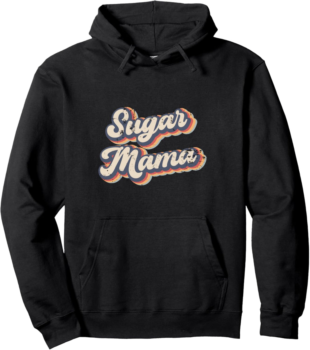 Sugar Mama Vintage Rainbow Pullover Hoodie