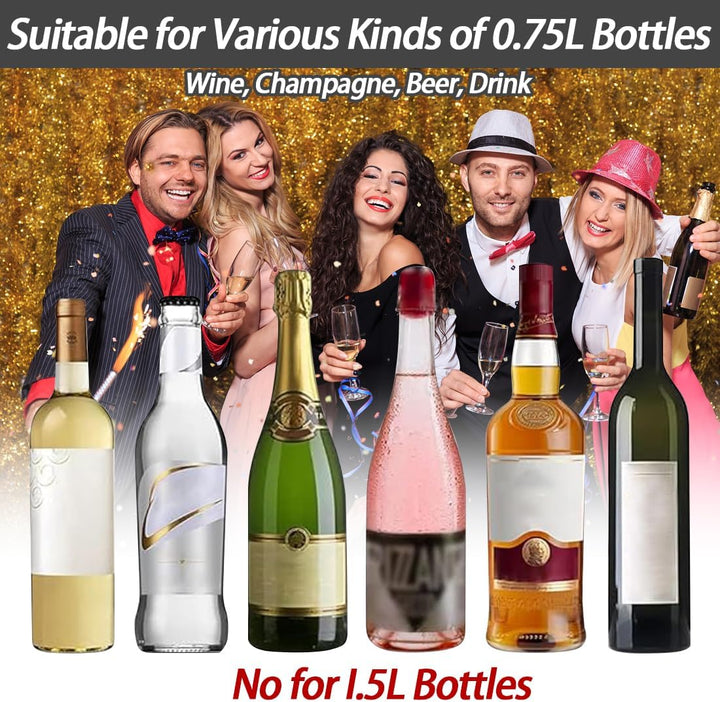 RANJIMA Weinkühler Manschette 2er Set, Kühlmanschette für Wein, Sekt, Champagner, Flaschen, Wiederve