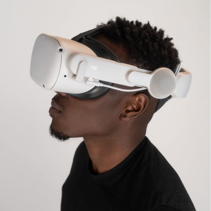 Logitech Chorus VR Off-Ear-Headset für Meta Quest 2, entwickelt für Gaming und VR-Fitness, leichtes,