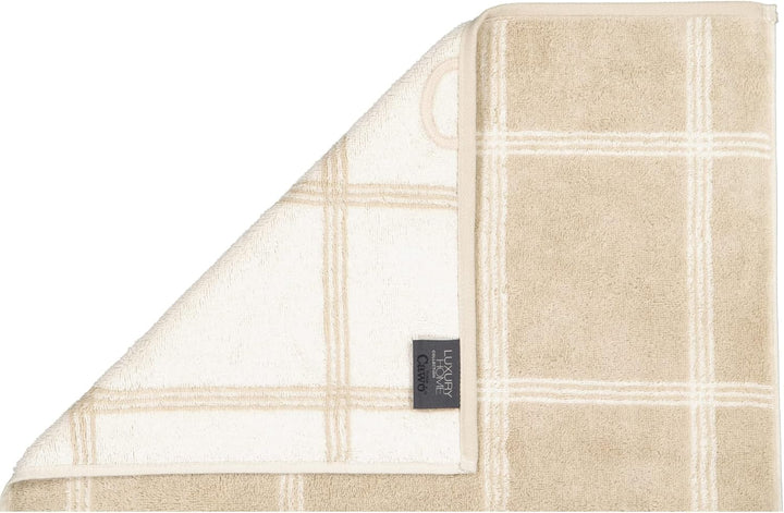 Cawö Luxury Home Duschtuch Two-Tone 604 | 33 Sand - 80 x 150 Duschtuch 80 x 150 cm, Duschtuch 80 x 1