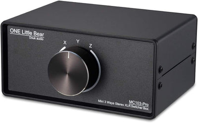 Nobsound 3-IN-1-OUT XLR Audio Switch ; Balanced Audio Converter ; 3-Way Stereo Passive Audio Selecto