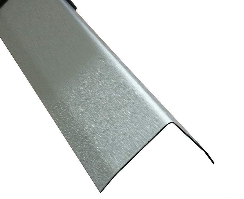 Winkel Profil 3-fach, 2000mm Edelstahl Winkel 30x30 mm Schenkelinnenmass aus Edelstahl k240 gebürste