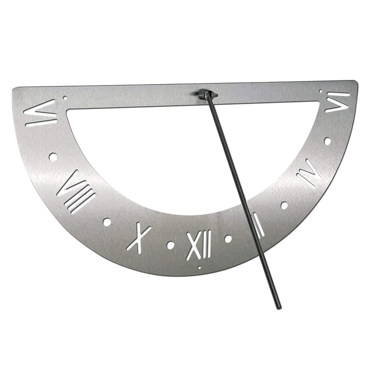 DanDiBo Sonnenuhr Edelstahl für die Wand 70 cm Rostfrei 96206 Ausrichtbar Wetterfest Gartenuhr Moder
