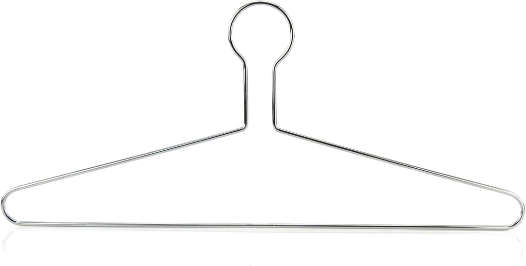 Hangerworld 10 Robuste Sicherheits-Kleiderbügel 43cm Chrom Hotel-Kleiderbügel für schwere Kleidung 4