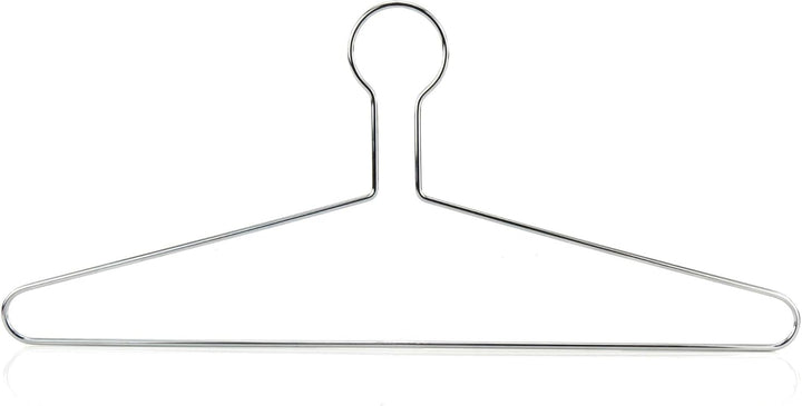 Hangerworld 10 Robuste Sicherheits-Kleiderbügel 43cm Chrom Hotel-Kleiderbügel für schwere Kleidung 4