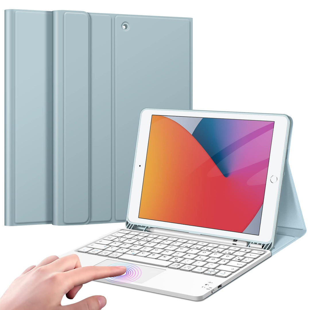 Fintie Tastatur Hülle für iPad (9. / 8. und 7. Generation - 2021/2020/2019), iPad 10.2 Hülle mit Tas