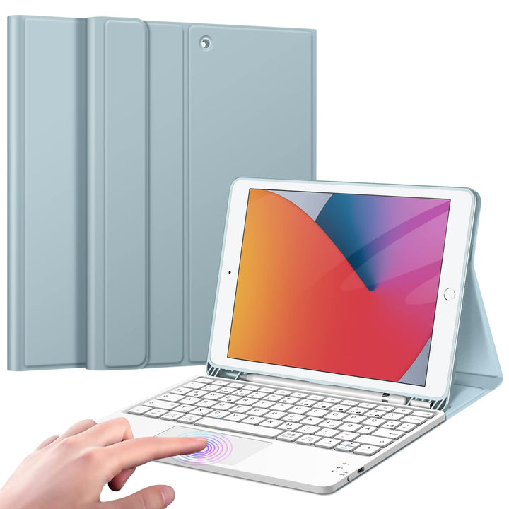 Fintie Tastatur Hülle für iPad (9. / 8. und 7. Generation - 2021/2020/2019), iPad 10.2 Hülle mit Tas