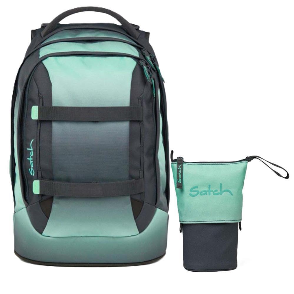 Satch Pack Schulrucksack Set 2tlg. inkl. Pencil Slider (Gradient Mint), Gradient Mint