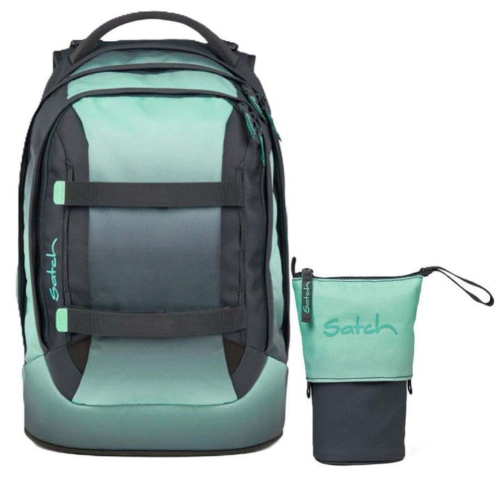 Satch Pack Schulrucksack Set 2tlg. inkl. Pencil Slider (Gradient Mint), Gradient Mint