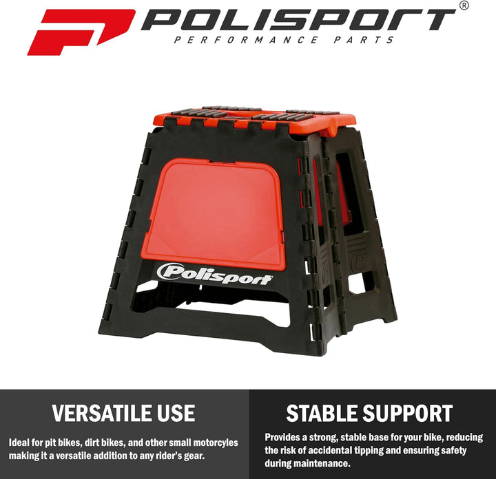 Polisport 8981500004 - Chevalet pliant en polypropylène et Caoutchouc, léger et facile à Transporter