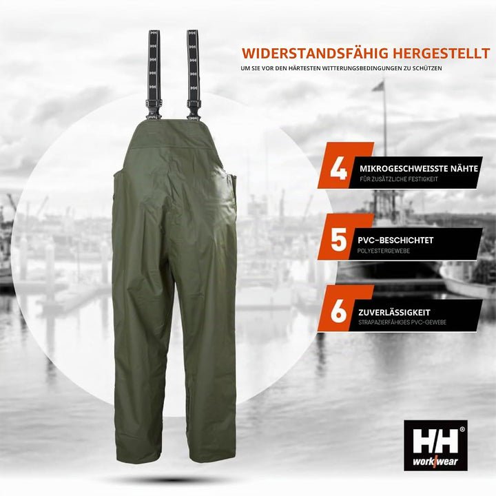 Helly Hansen Workwear Unisex mandal waterdichte regenbroek Helly Hansen Workwear, Grün, L EU L Grün,