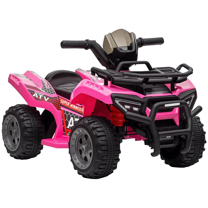 HOMCOM Mini Elektro-Quad Kinder Elektro ATV Frontlicht Kinderfahrzeug Elektroquad für 18-36 Monate K