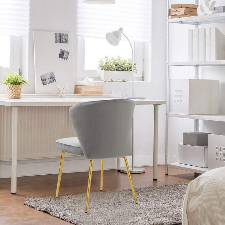 Sepnine Moderne Esszimmerstühle Samt, Küchenstuhl,Gepolsterter Sitzfläche aus Komfortschaum,mit Meta