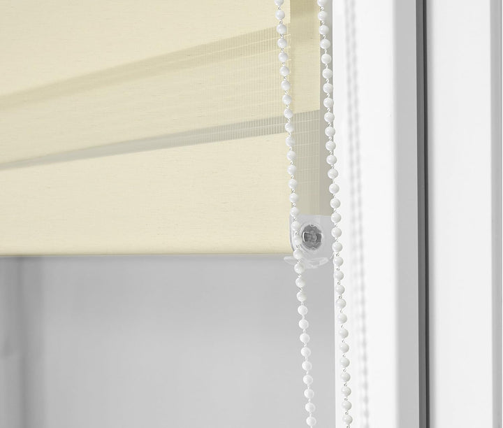 Doppelrollo in 4 Farben & in 8 Grössen - mit Klemmfixierung am Fensterahmen und fest montierter Träg