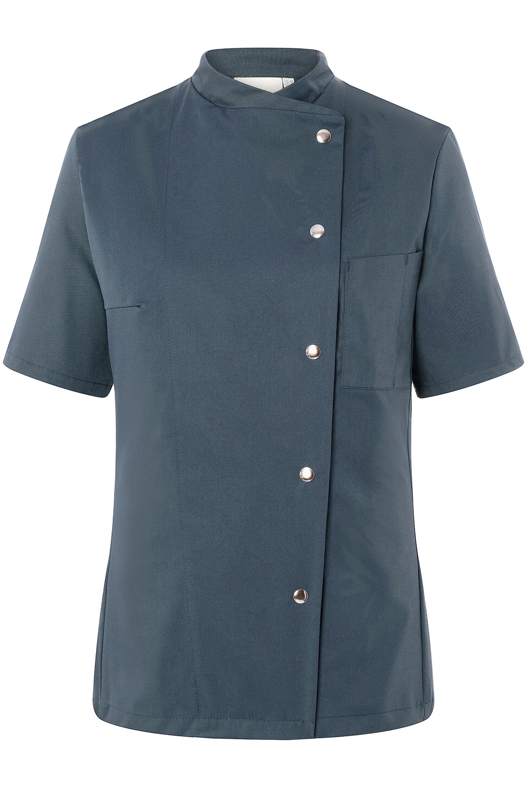 Karlowsky Damenkochjacke Greta Kurzarm Druckknöpfe 65% Polyester, 35% Baumwolle 34 Anthrazit, 34 Ant