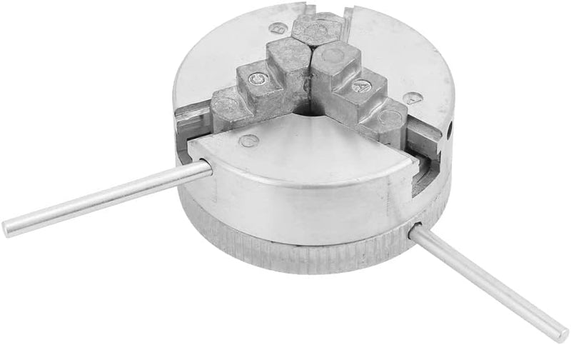 Drehfutter 3 Backen Mini Drehfutter Z011 Zubehör für Mini-Metalldrehmaschinen, M12*1 Chuck Hand Elec