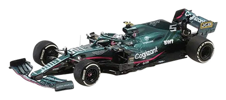Minichamps 417210605 1:43 Aston Martin Cognizant Formula One Team AMR21-Sebastian Vettel-Monaco GP 2