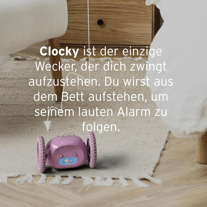 CLOCKY Lauter Wecker Digital Wecker Laut für tiefschläfer Erwachsene Jugendliche Lustig für schwerhö