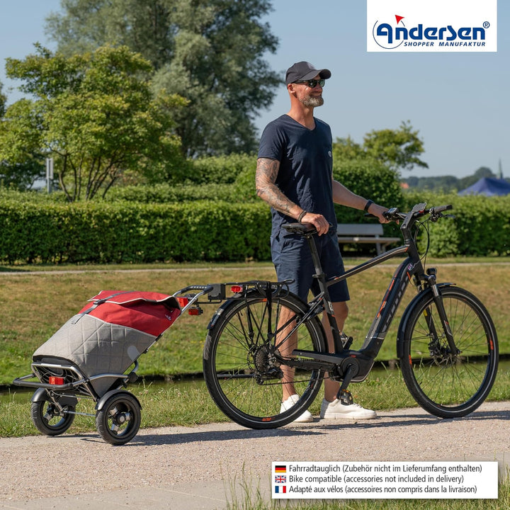 ANDERSEN Einkaufstrolley - Royal Sh. Plus Lasse rot, Rot