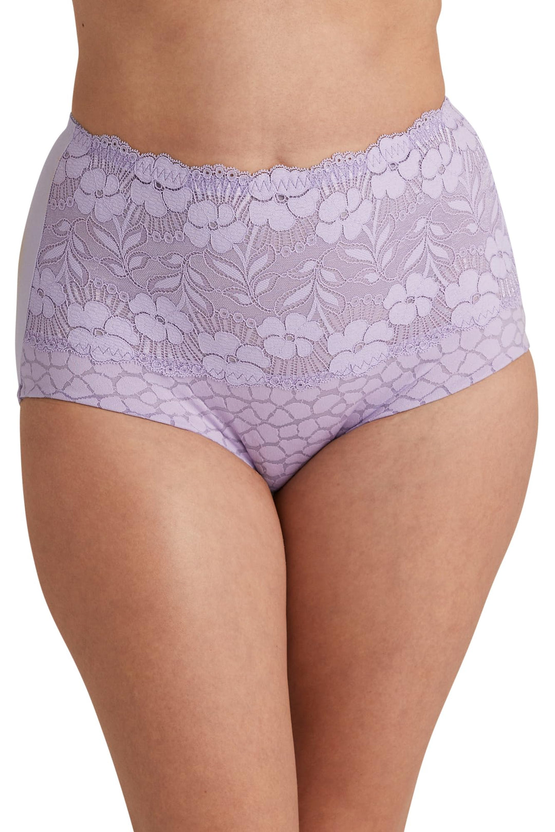 Miss Mary of Sweden Jacquard & Lace Miederhose 40 Lavendel, 40 Lavendel