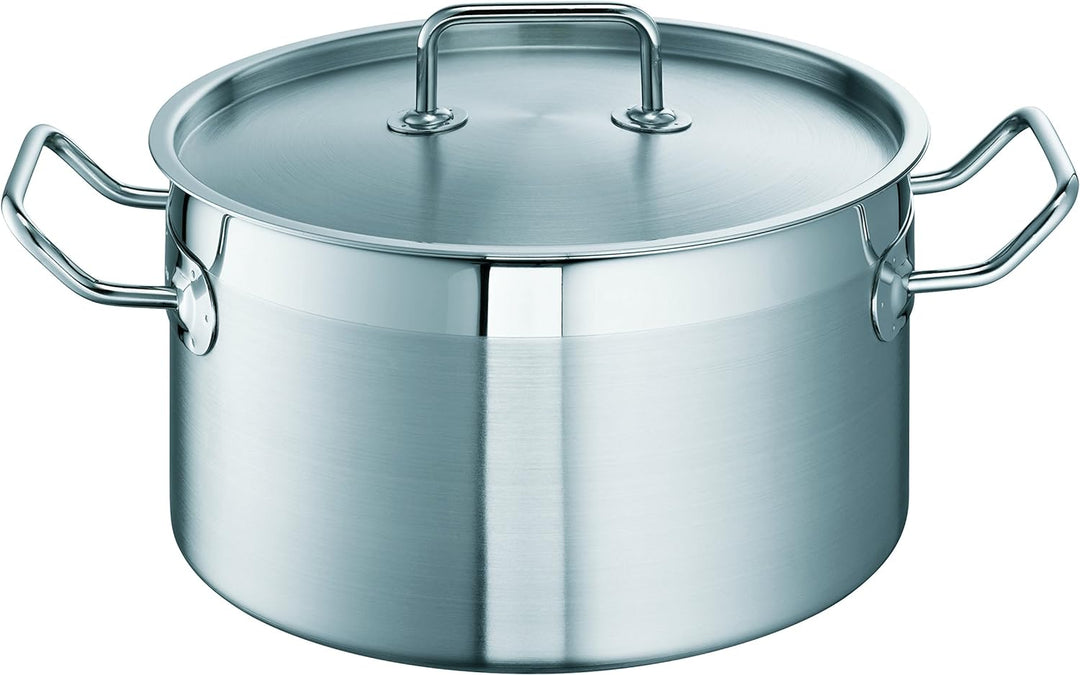 Schulte-Ufer Topf-Set Profi-Line i 5-tlg. aus Edelstahl bestehend aus Brat- Stiel- und Fleischtöpfen