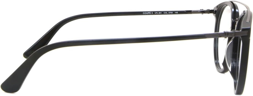 Police Unisex Vpl881510700 Sunglasses, Shiny Black, 51
