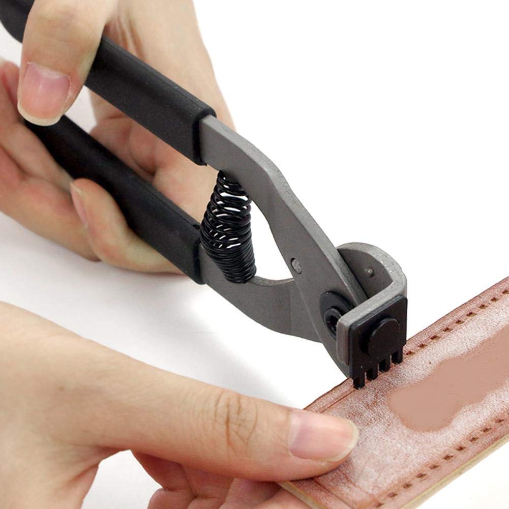 HEEPDD Leder Stanz Werkzeug, 4mm Silent Leder Locher Carbon Stahl Leder Handwerk Stanzwerkzeuge(4mm-