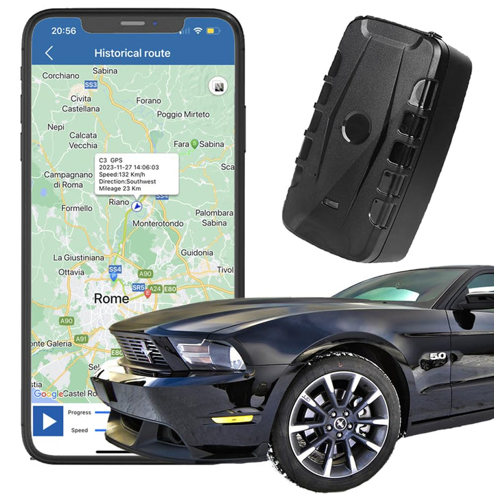 Winnes 4G GPS Tracker 20000 mAh, extrem Lange Standby-Zeit, GPS Tracker Auto zur Echtzeitpositionier