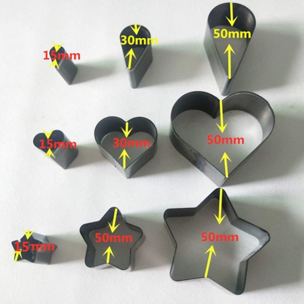 9 Stück Leder Stanzen Leder Locher Cutter Punch Platten stanzwerkzeuge für Kunsthandwerk Lederhandwe