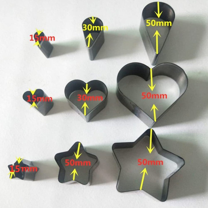 9 Stück Leder Stanzen Leder Locher Cutter Punch Platten stanzwerkzeuge für Kunsthandwerk Lederhandwe