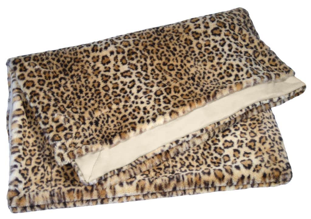 Mesana Wohndecke Leopard, Grösse ca. 150x200 cm, Farbe braun King Size (britischer Standard) Braun,