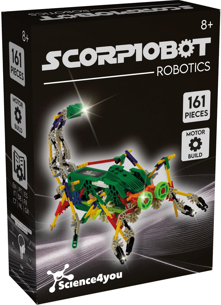 Science4you - Robotik Scorpiobot, EIN Roboter Bausatz mit 161 Stücke - Roboter Selber Bauen mit Dies
