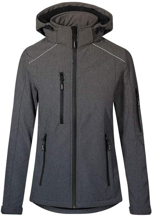 Softshell Jacke Damen, Grau-Melange, L