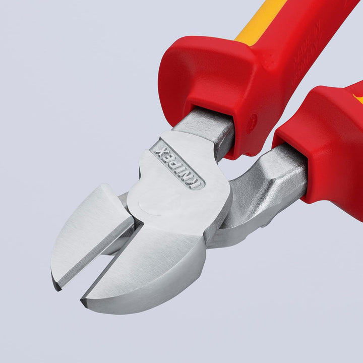 Knipex Kraft-Seitenschneider verchromt, isoliert mit Mehrkomponenten-Hüllen, VDE-geprüft 200 mm 74 0