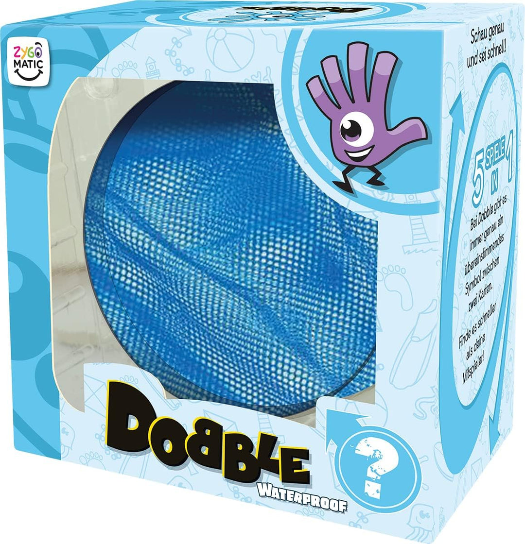 Zygomatic Asmodee Dobble Waterproof | Familienspiel | Kartenspiel | 2-8 Spieler | Ab 6+ Jahren | 15+