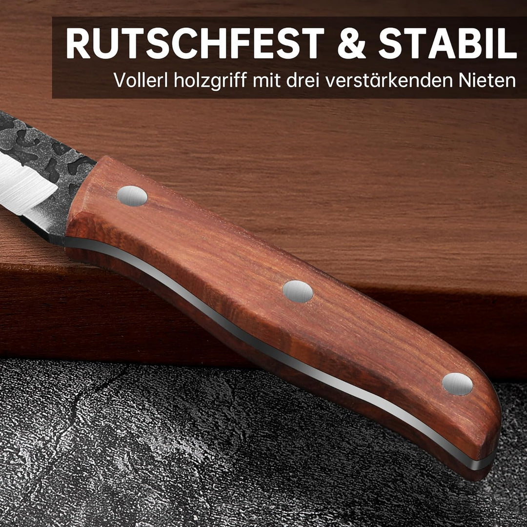 Ausbeinmesser Profi Filetiermesser Fisch Scharf: Metzgermesser Schmieden Outdoor Messer Fleischermes