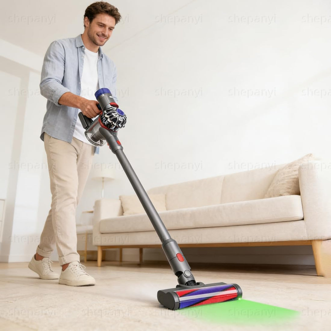 LED-beleuchtete Soft-Roller-Bodendüse, Bürstenkopf kompatibel mit Dyson V7/V8/V10/V11/V15 Staubsauge