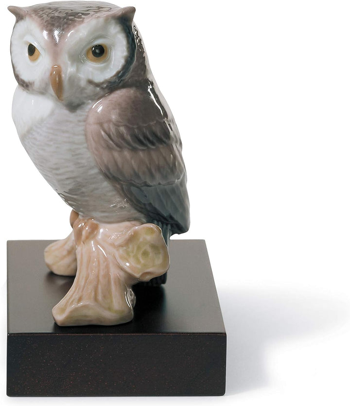 LLADRÓ Figur Glücksuhu. Eule. Porzellan.