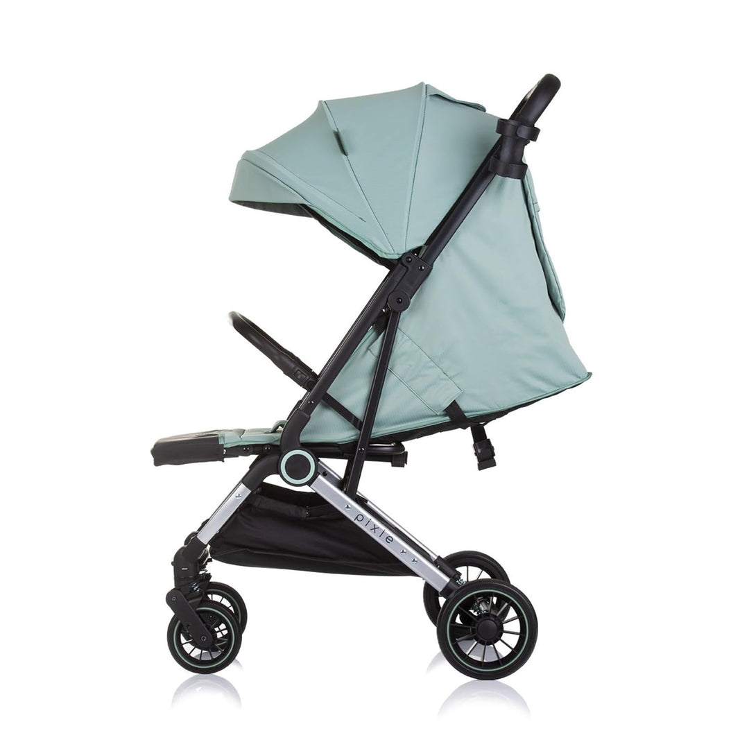 Chipolino Kinderwagen, Buggy Pixie zusammenklappbar Getränkehalter Korb 22 kg, Farbe:tuerkis, tuerki