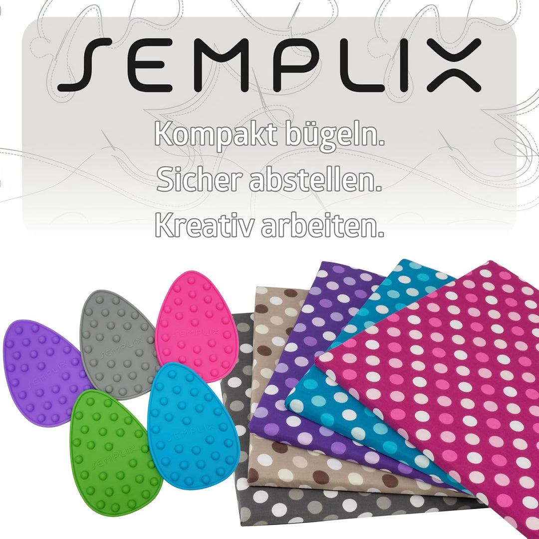 SEMPLIX Bügel Set – Bügelunterlage mit rutschhemmender Rückseite 30 x 40 cm, Mini Bügeleisenablage 1