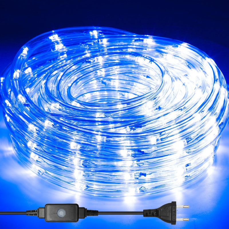 Lospitch 10m LED Lichtschlauch Innen und Aussen, 240 LED Schlauch IP20 Lichterschlauch, Schwarz Cont