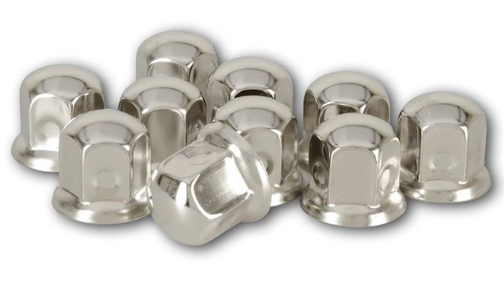 50x Universelle LKW Radmutterkappen 32mm Schlüsselweite Edelstahl~