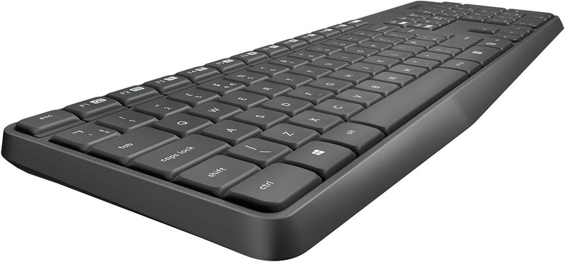 Logitech MK235 Kabelloses Set mit Tastatur und Maus für Windows, Portugiesisches QWERTY-Layout - Gra