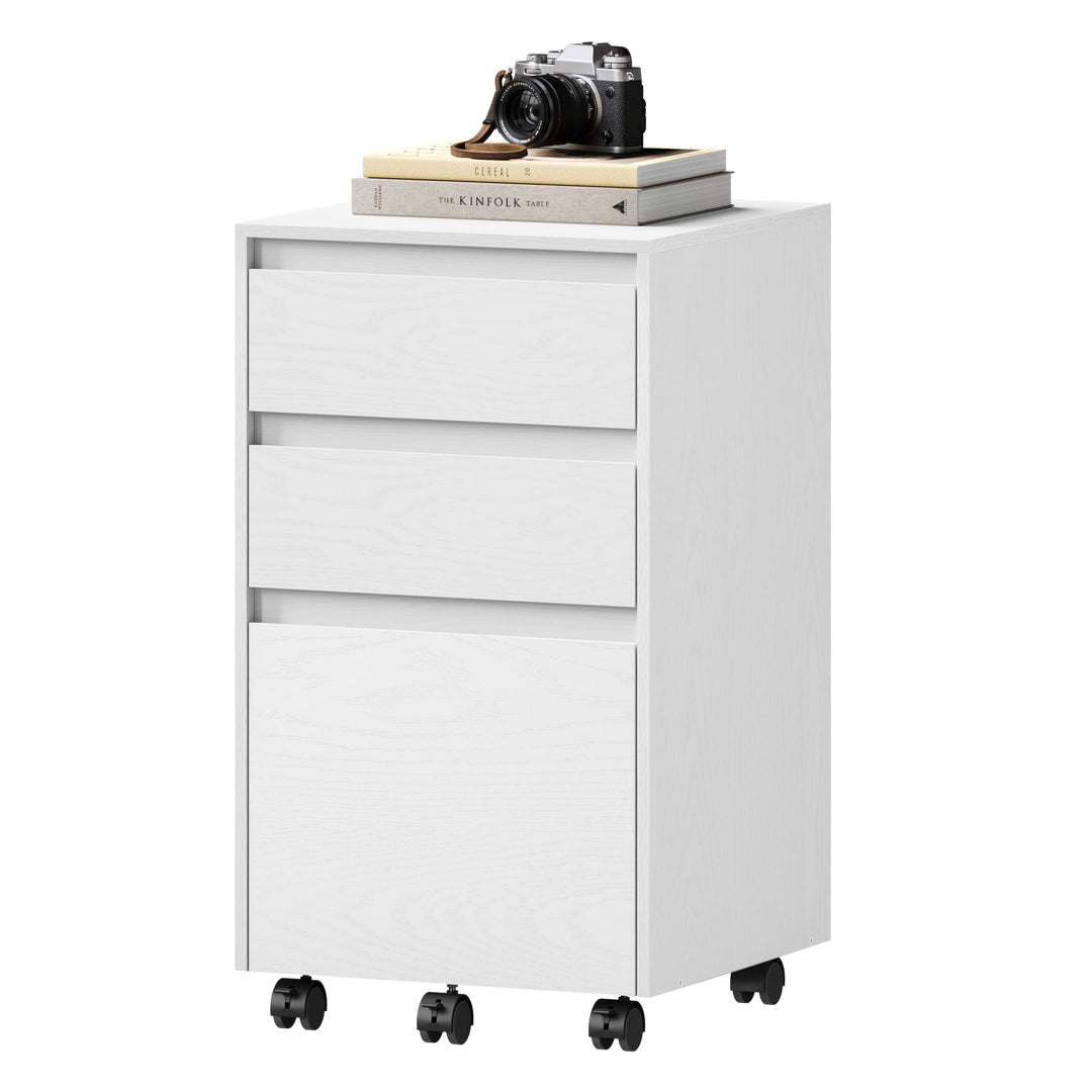 WOLTU mobiler Aktenschrank, Schrank für Aktenordner, Aufbewahrungsschrank im Büro, Büroschrank mit R