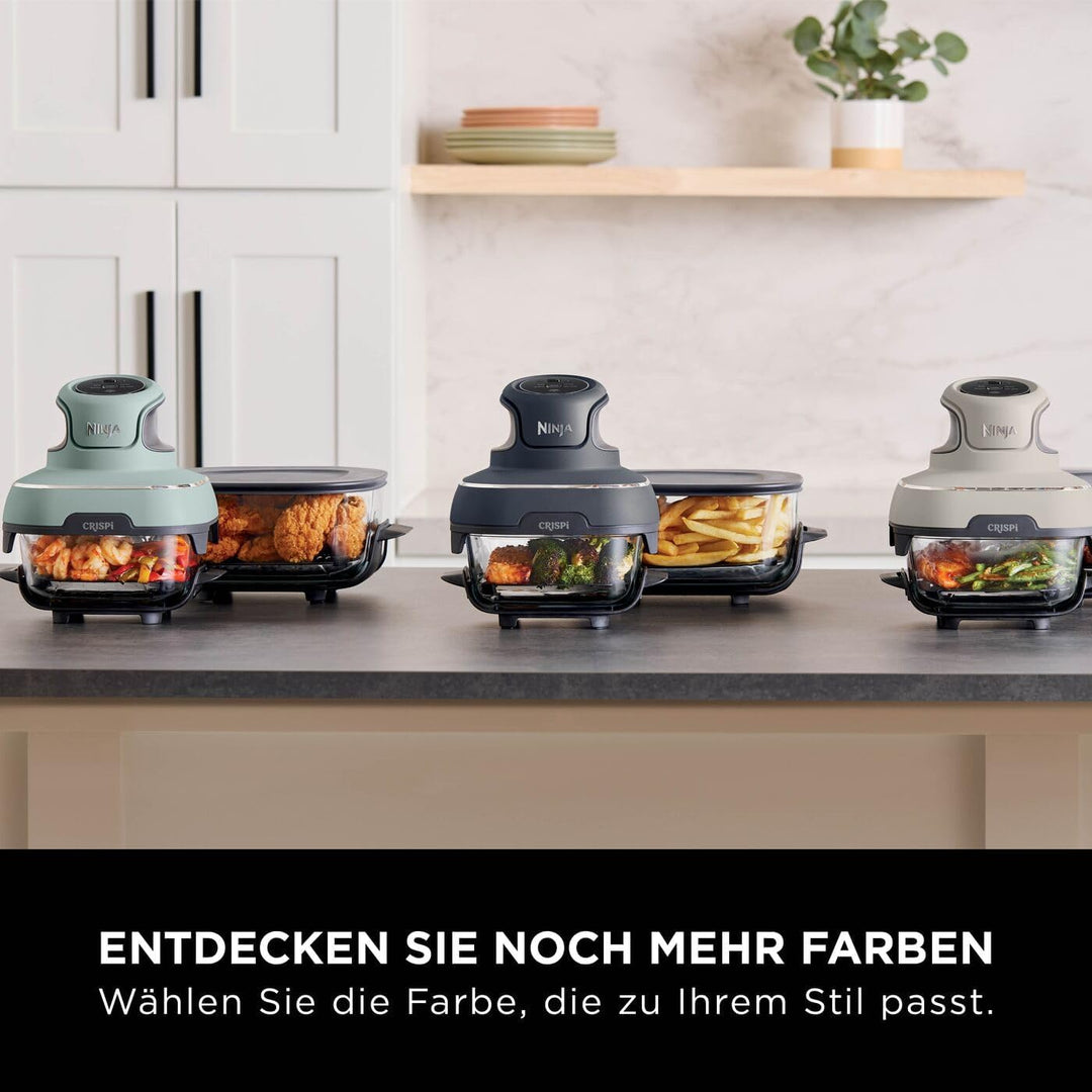 Ninja CRISPi tragbare Air fryer Heissluftfritteuse, 3,8 l, 4-in-1: Heissluftfrittieren, Braten, Warm
