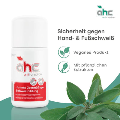 JV Cosmetics - AHC forte Antitranspirant - gegen Schwitzen an Händen und Füssen (50 ml) 50 ml (1er P