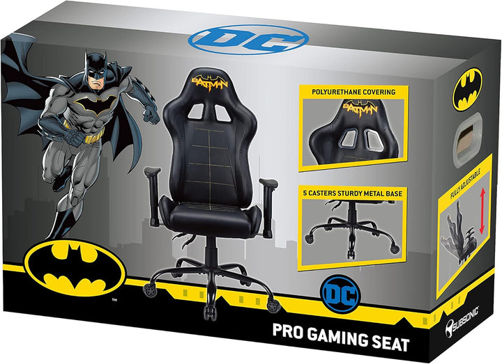 Subsonic Batman - Ergonomischer Gaming-Stuhl Verstellbare Rückenlehne/Armlehnen - Adult Gaming Chair